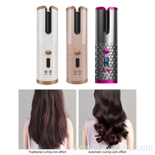 Curling Iron Curls Waves LCD Display Ceramic Curly